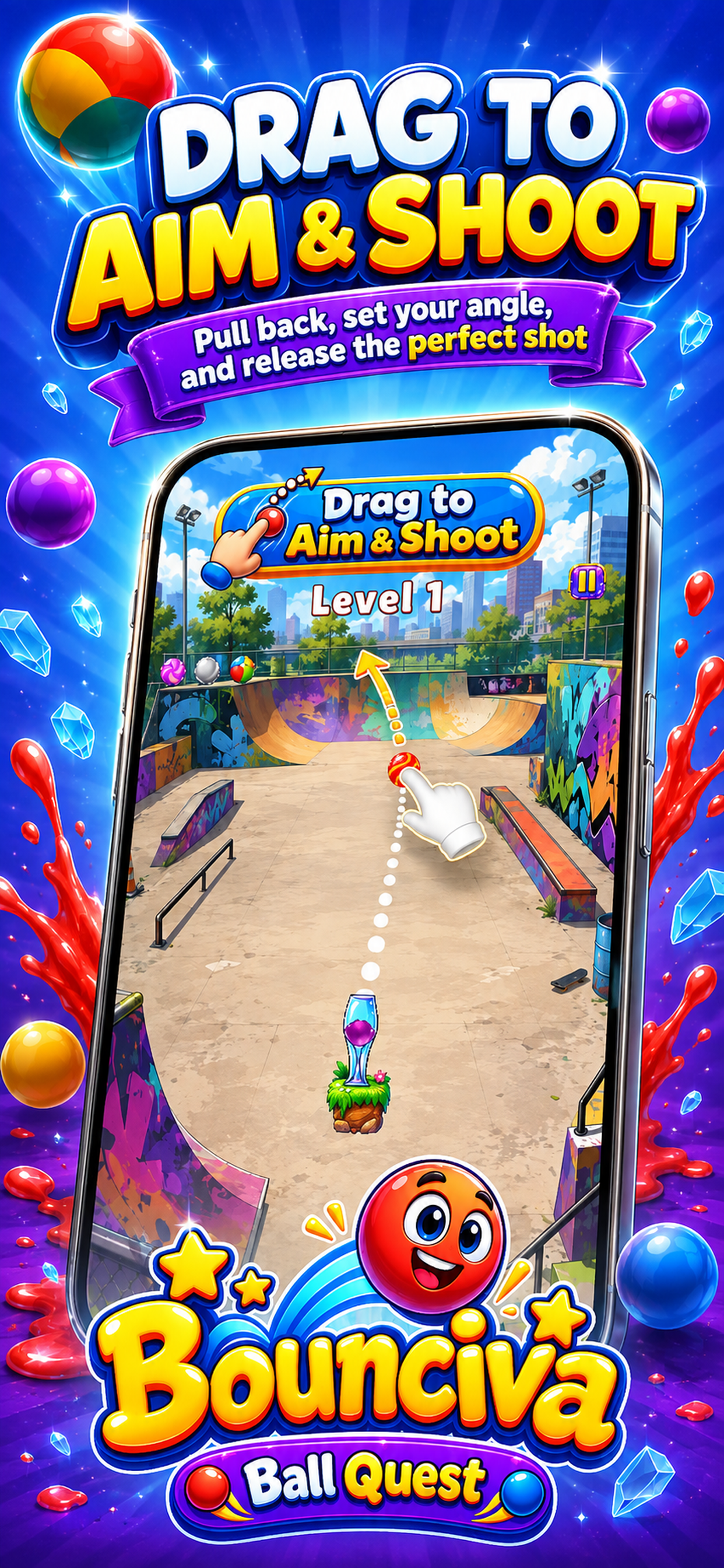 Bounciva Ball Quest aim screenshot