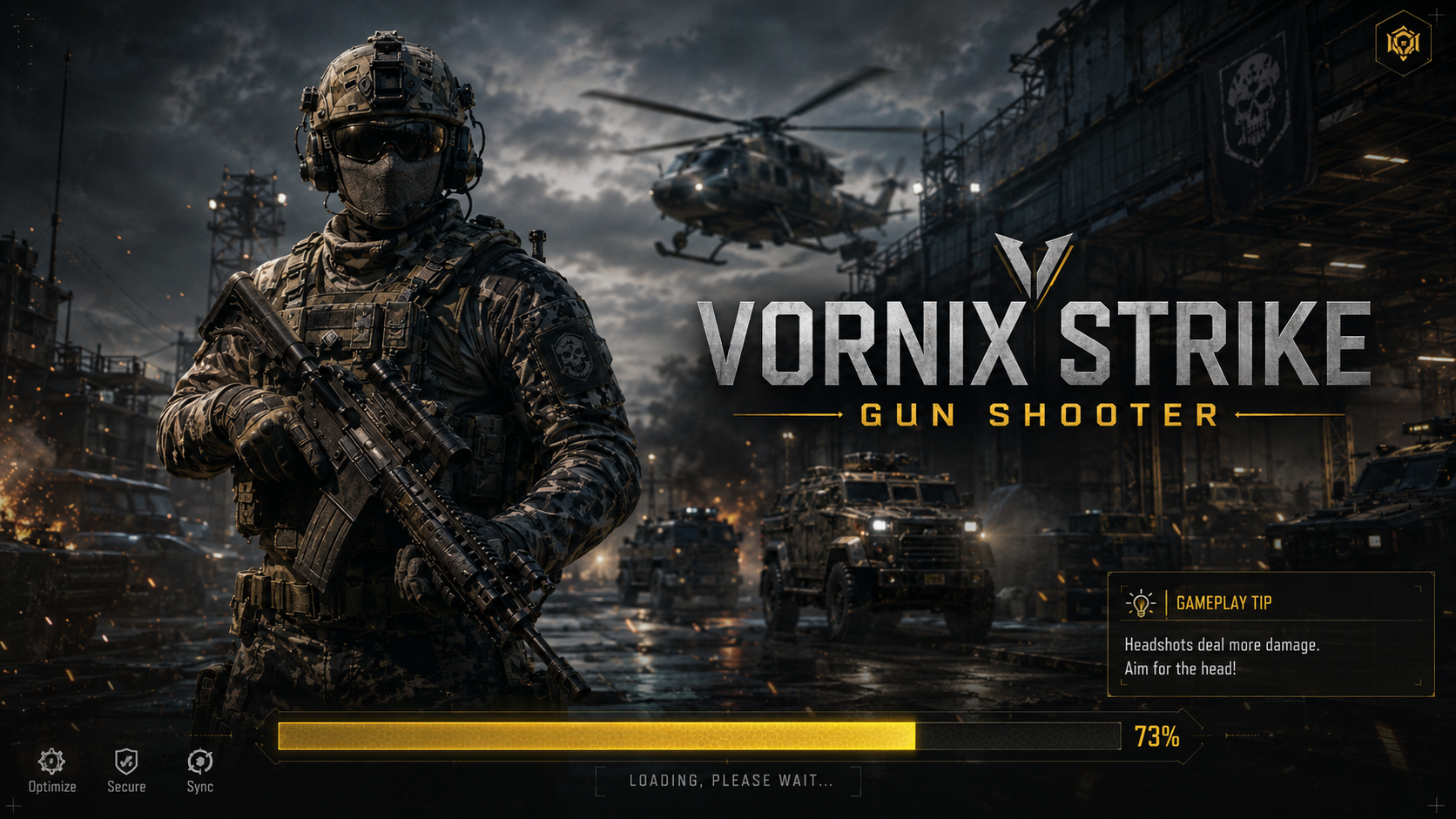Vornix Strike Gun Shooter development artwork